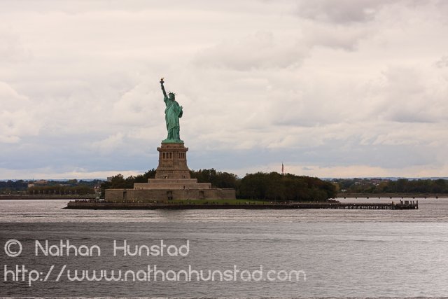 The Statue of Liberty from the Staten Island Ferry